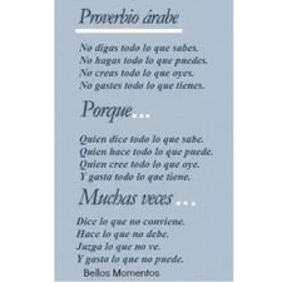 Proverbio árabe